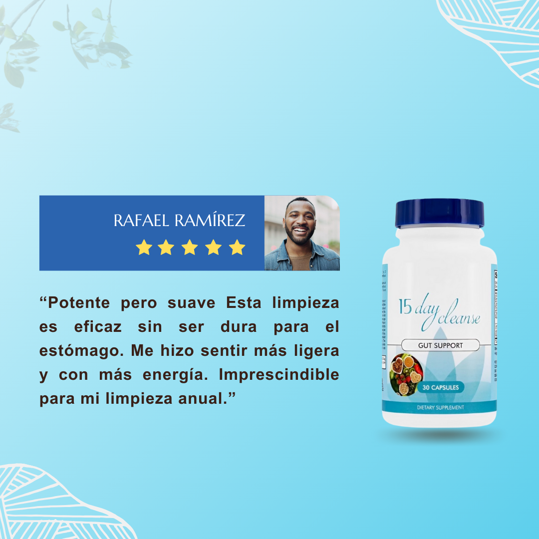 DAY CLEANSE-LIMPIEZA DE 15 DIAS™✅(60 CÁPS TRATAMIENTO COMPLETO)