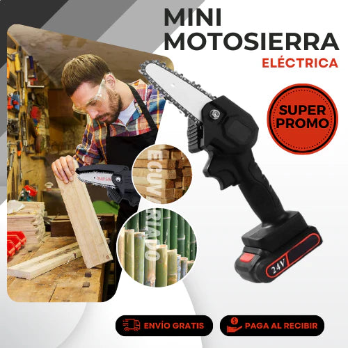 Motosierra portátil recargable de 6 pulgadas Ahorra 50% +BATERÍAS🔥